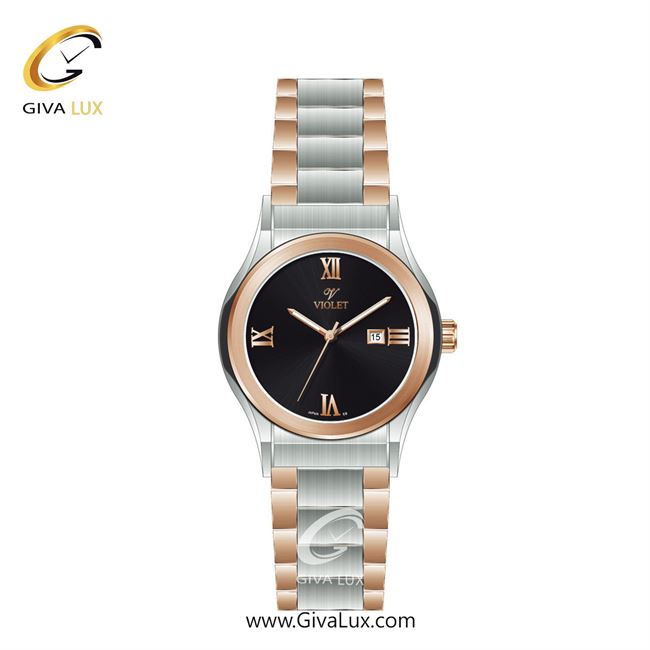 ساعت مچی اورجینال زنانه ویولت VIOLET رزگلد-نقره ای | نقره ای-رزگلد| مشکی| کد رفرنس 0565/2